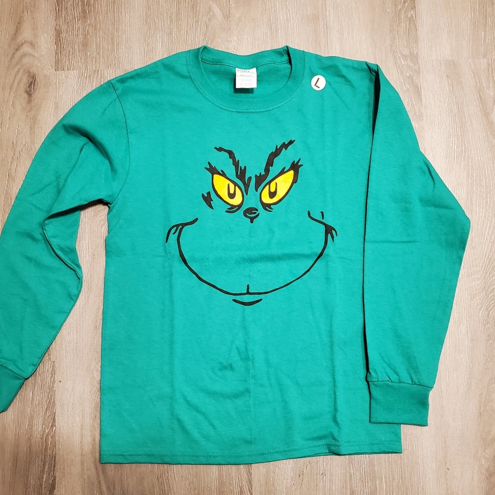 Youth Grinch long sleeve shirt